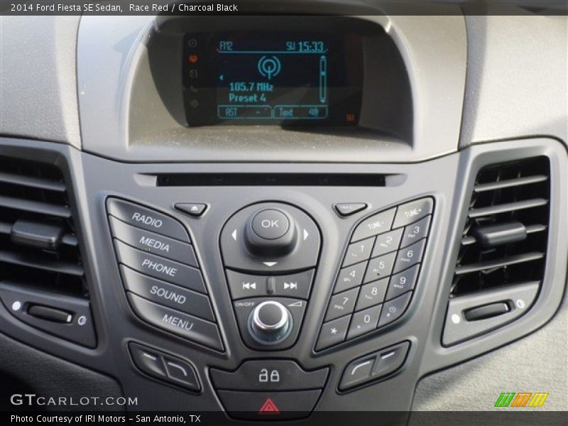 Race Red / Charcoal Black 2014 Ford Fiesta SE Sedan
