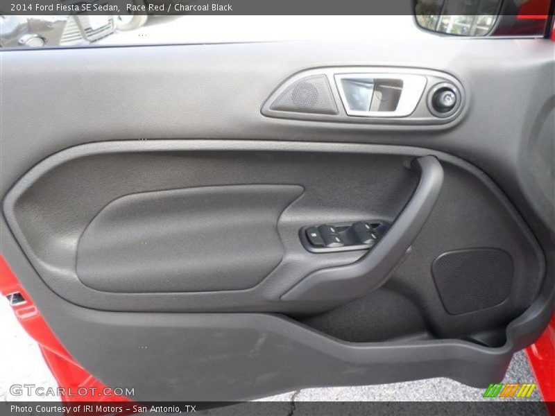 Race Red / Charcoal Black 2014 Ford Fiesta SE Sedan