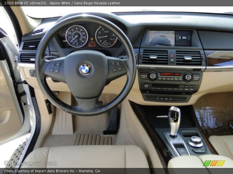 Alpine White / Sand Beige Nevada Leather 2009 BMW X5 xDrive30i