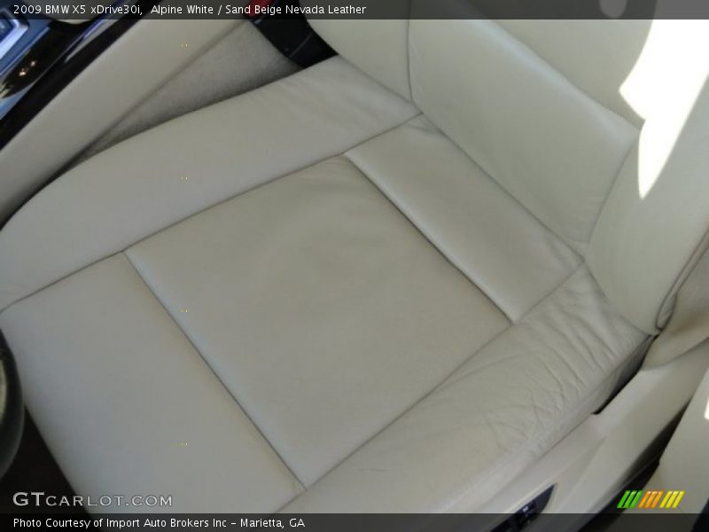 Alpine White / Sand Beige Nevada Leather 2009 BMW X5 xDrive30i