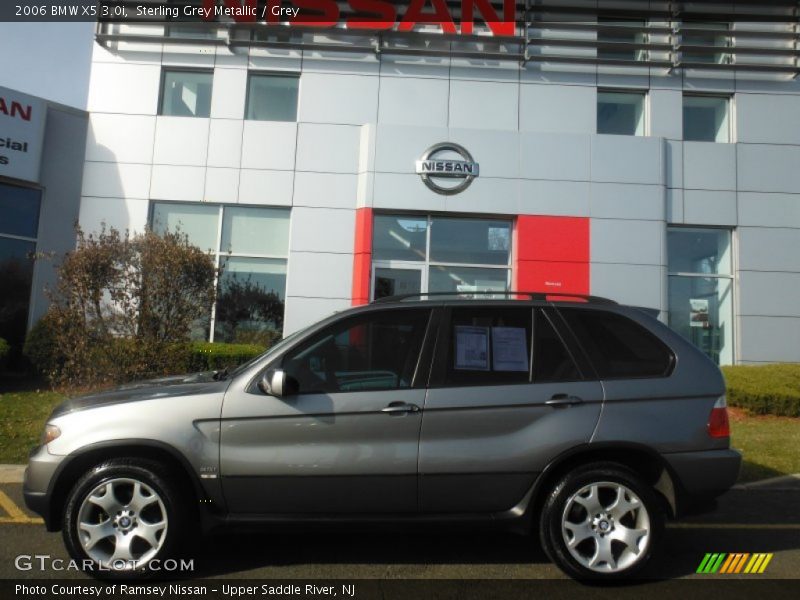 Sterling Grey Metallic / Grey 2006 BMW X5 3.0i