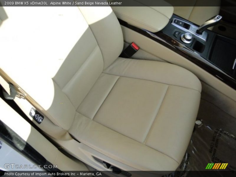 Alpine White / Sand Beige Nevada Leather 2009 BMW X5 xDrive30i