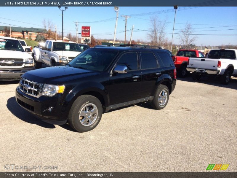 Ebony Black / Charcoal Black 2012 Ford Escape XLT V6 4WD