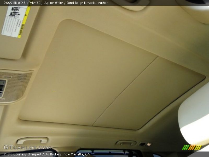 Alpine White / Sand Beige Nevada Leather 2009 BMW X5 xDrive30i
