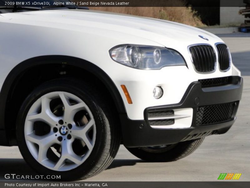 Alpine White / Sand Beige Nevada Leather 2009 BMW X5 xDrive30i