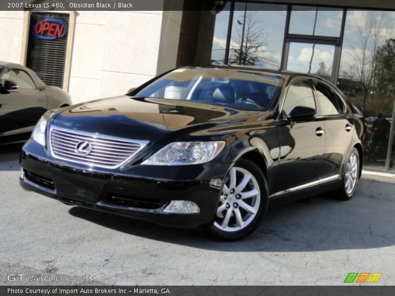 Obsidian Black / Black 2007 Lexus LS 460