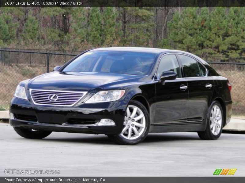 Obsidian Black / Black 2007 Lexus LS 460