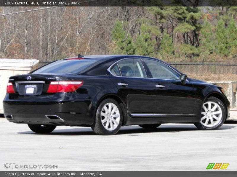 Obsidian Black / Black 2007 Lexus LS 460