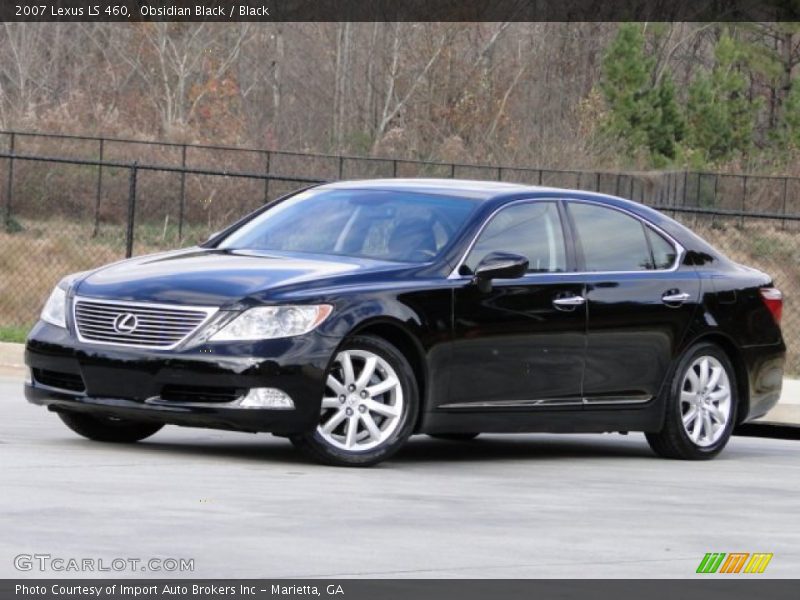 Obsidian Black / Black 2007 Lexus LS 460
