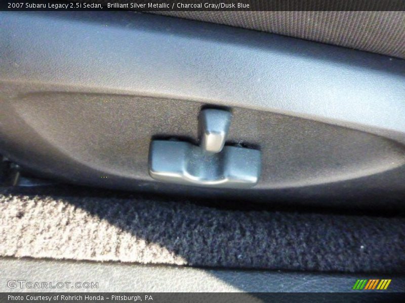 Brilliant Silver Metallic / Charcoal Gray/Dusk Blue 2007 Subaru Legacy 2.5i Sedan