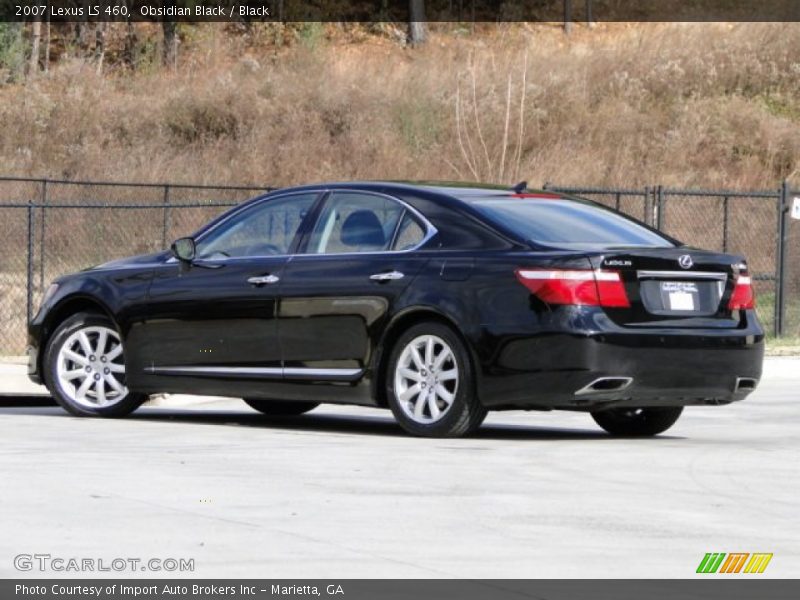 Obsidian Black / Black 2007 Lexus LS 460