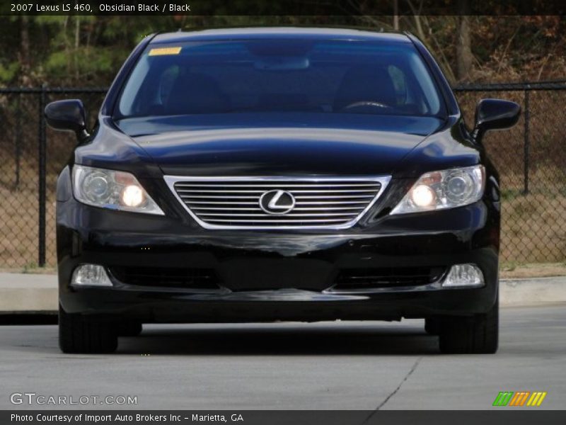 Obsidian Black / Black 2007 Lexus LS 460