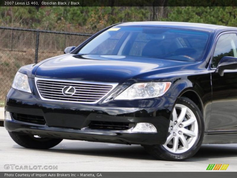 Obsidian Black / Black 2007 Lexus LS 460