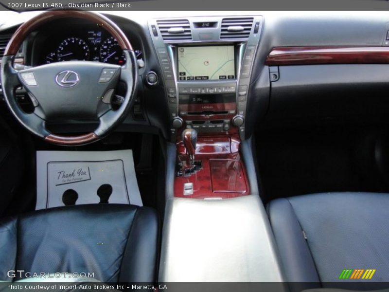 Obsidian Black / Black 2007 Lexus LS 460