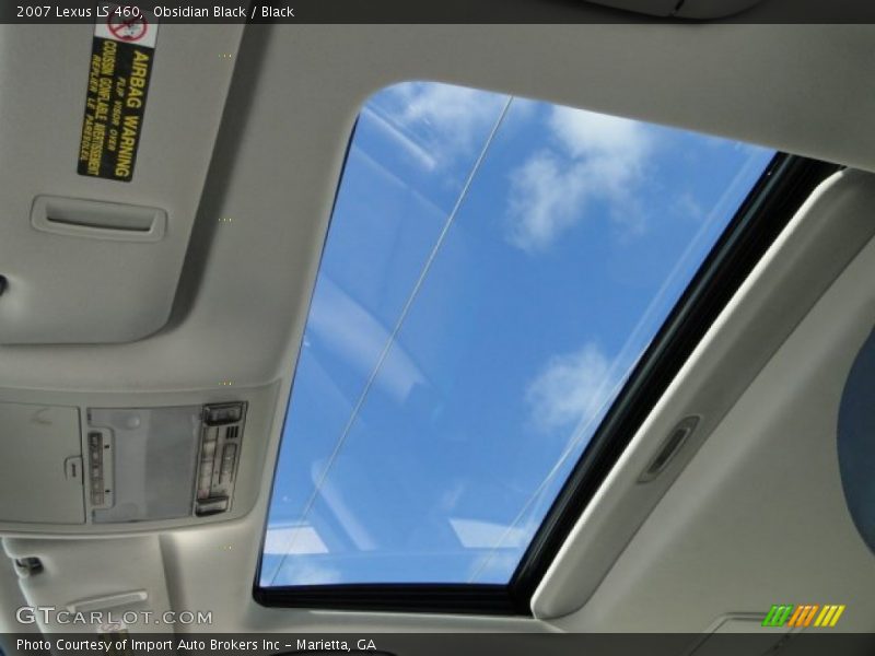 Obsidian Black / Black 2007 Lexus LS 460