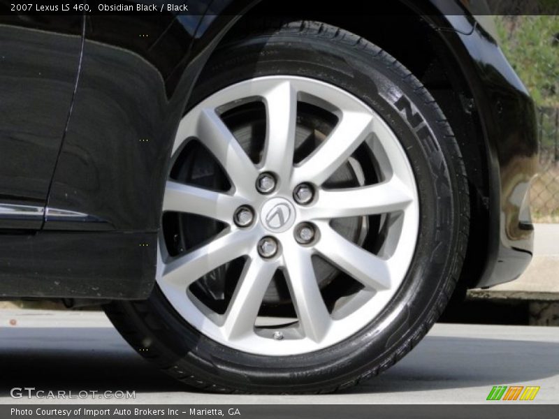 Obsidian Black / Black 2007 Lexus LS 460