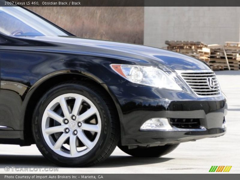 Obsidian Black / Black 2007 Lexus LS 460