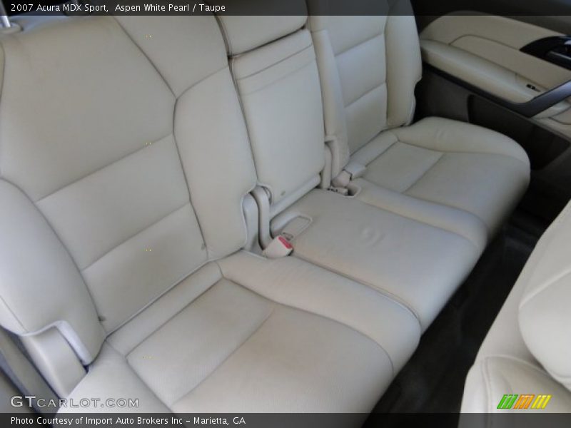 Aspen White Pearl / Taupe 2007 Acura MDX Sport