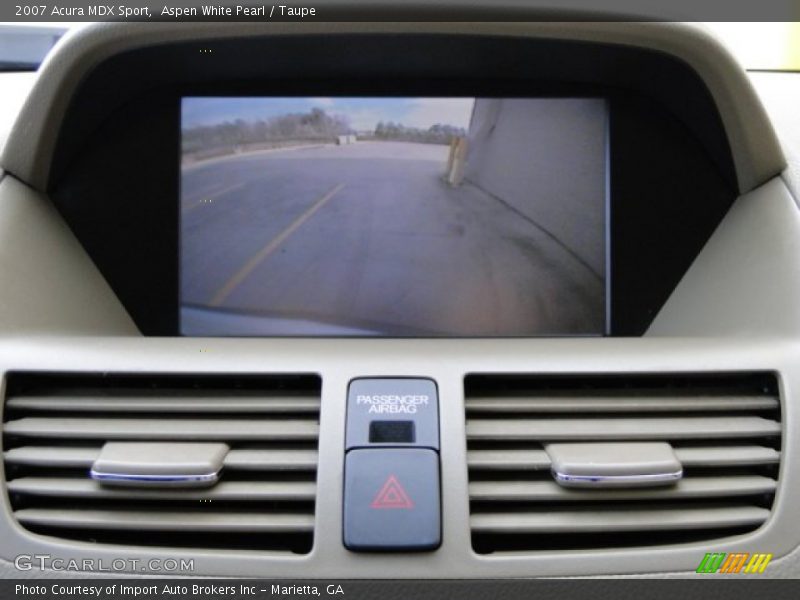 Aspen White Pearl / Taupe 2007 Acura MDX Sport