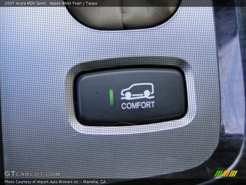 Aspen White Pearl / Taupe 2007 Acura MDX Sport