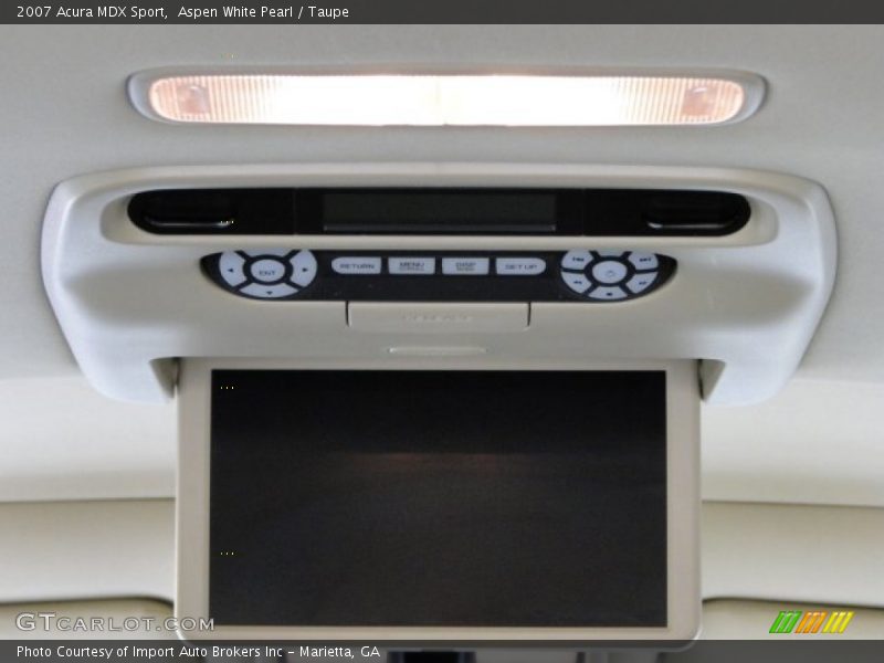 Aspen White Pearl / Taupe 2007 Acura MDX Sport