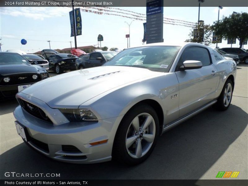 Ingot Silver / Charcoal Black 2014 Ford Mustang GT Coupe