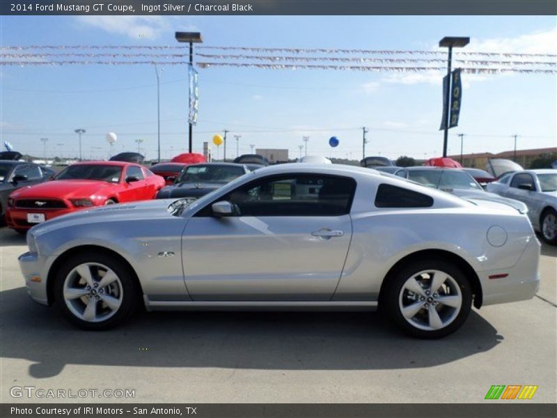 Ingot Silver / Charcoal Black 2014 Ford Mustang GT Coupe