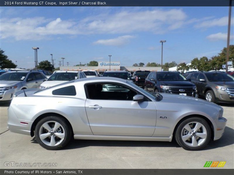 Ingot Silver / Charcoal Black 2014 Ford Mustang GT Coupe