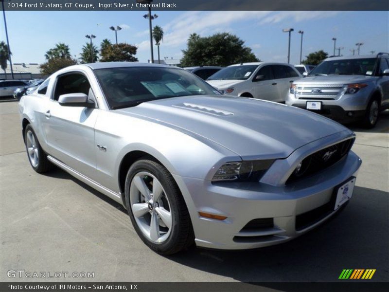 Ingot Silver / Charcoal Black 2014 Ford Mustang GT Coupe