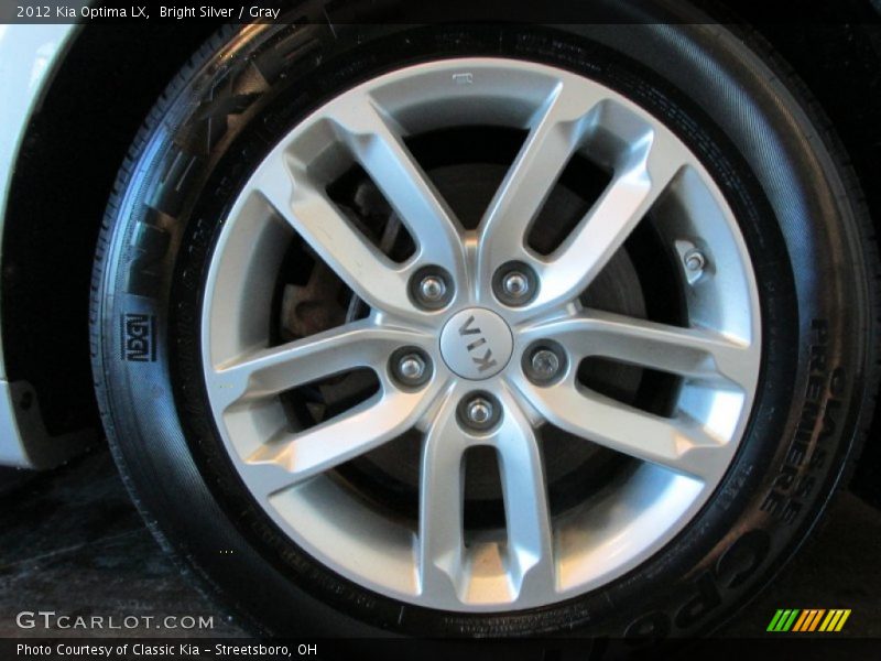 Bright Silver / Gray 2012 Kia Optima LX