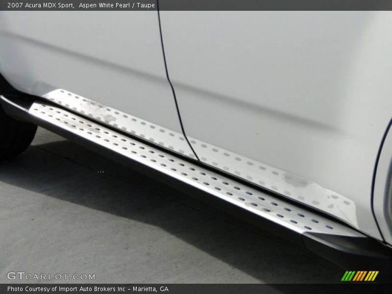 Aspen White Pearl / Taupe 2007 Acura MDX Sport