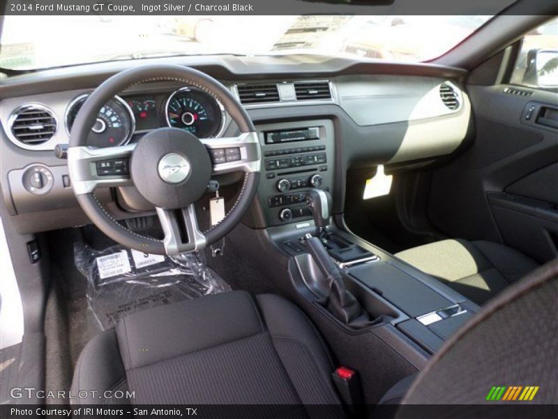 Ingot Silver / Charcoal Black 2014 Ford Mustang GT Coupe