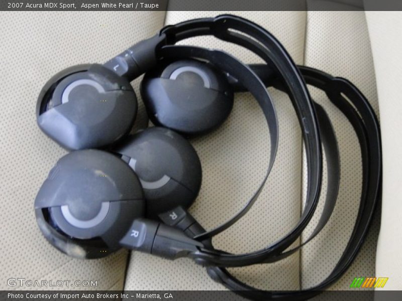 Aspen White Pearl / Taupe 2007 Acura MDX Sport