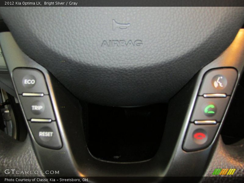 Bright Silver / Gray 2012 Kia Optima LX
