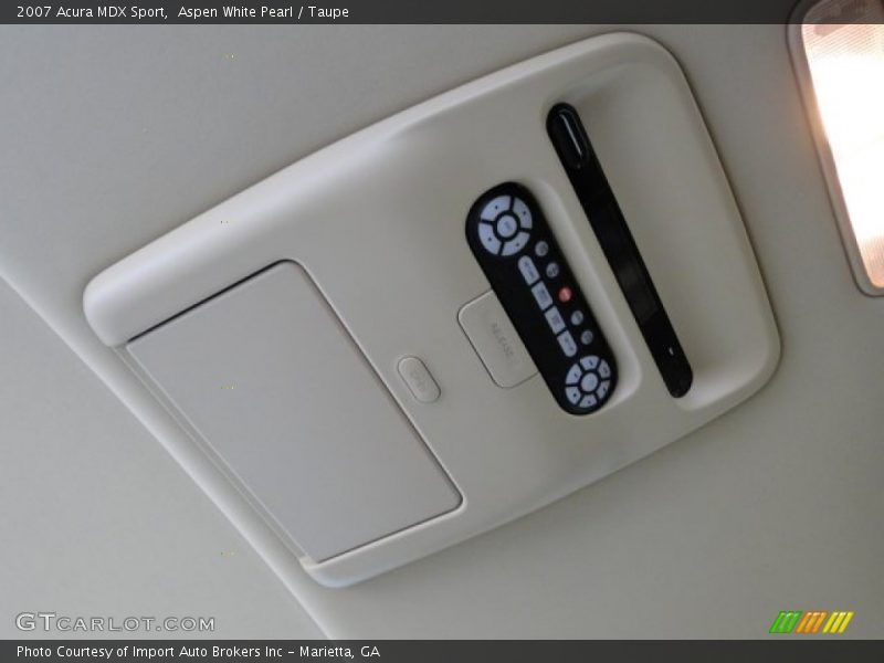 Aspen White Pearl / Taupe 2007 Acura MDX Sport