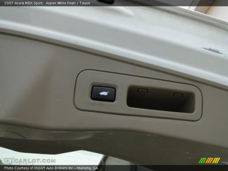 Aspen White Pearl / Taupe 2007 Acura MDX Sport