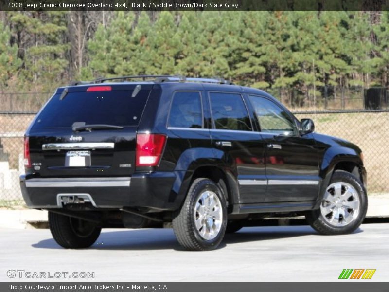 Black / Saddle Brown/Dark Slate Gray 2008 Jeep Grand Cherokee Overland 4x4