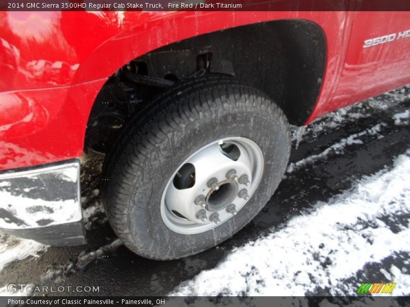 Fire Red / Dark Titanium 2014 GMC Sierra 3500HD Regular Cab Stake Truck