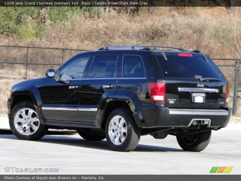 Black / Saddle Brown/Dark Slate Gray 2008 Jeep Grand Cherokee Overland 4x4