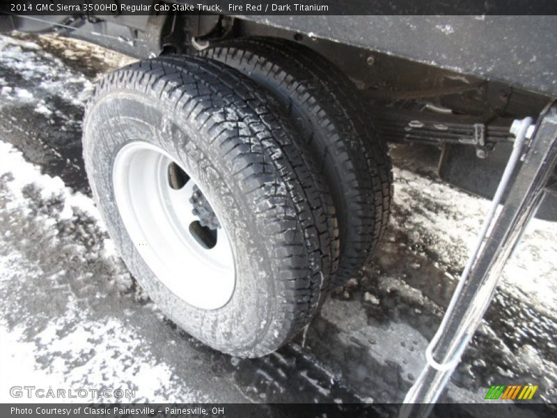 Fire Red / Dark Titanium 2014 GMC Sierra 3500HD Regular Cab Stake Truck