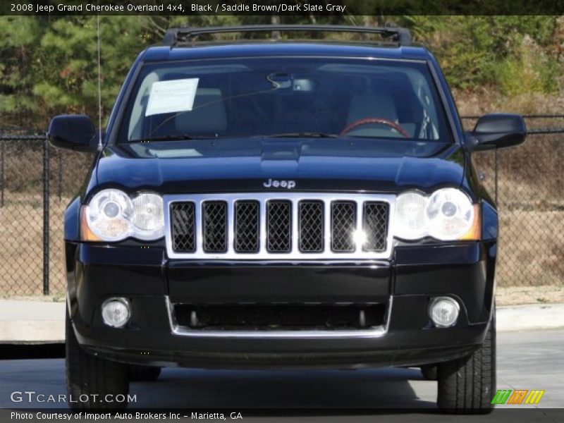 Black / Saddle Brown/Dark Slate Gray 2008 Jeep Grand Cherokee Overland 4x4