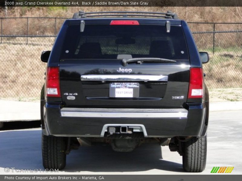 Black / Saddle Brown/Dark Slate Gray 2008 Jeep Grand Cherokee Overland 4x4