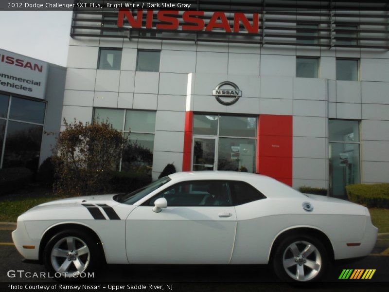 Bright White / Dark Slate Gray 2012 Dodge Challenger SXT Plus