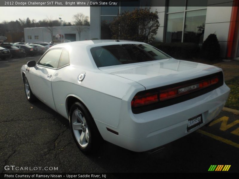 Bright White / Dark Slate Gray 2012 Dodge Challenger SXT Plus