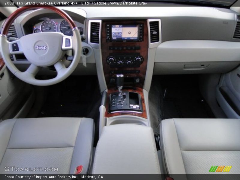 Black / Saddle Brown/Dark Slate Gray 2008 Jeep Grand Cherokee Overland 4x4