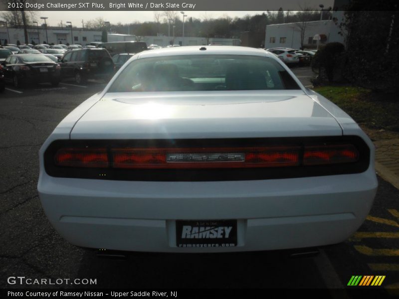 Bright White / Dark Slate Gray 2012 Dodge Challenger SXT Plus