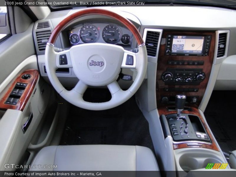 Black / Saddle Brown/Dark Slate Gray 2008 Jeep Grand Cherokee Overland 4x4