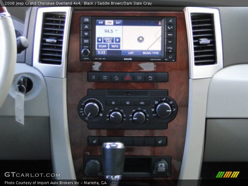 Black / Saddle Brown/Dark Slate Gray 2008 Jeep Grand Cherokee Overland 4x4