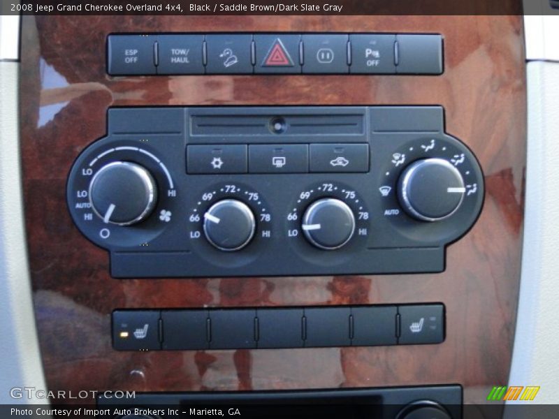 Black / Saddle Brown/Dark Slate Gray 2008 Jeep Grand Cherokee Overland 4x4