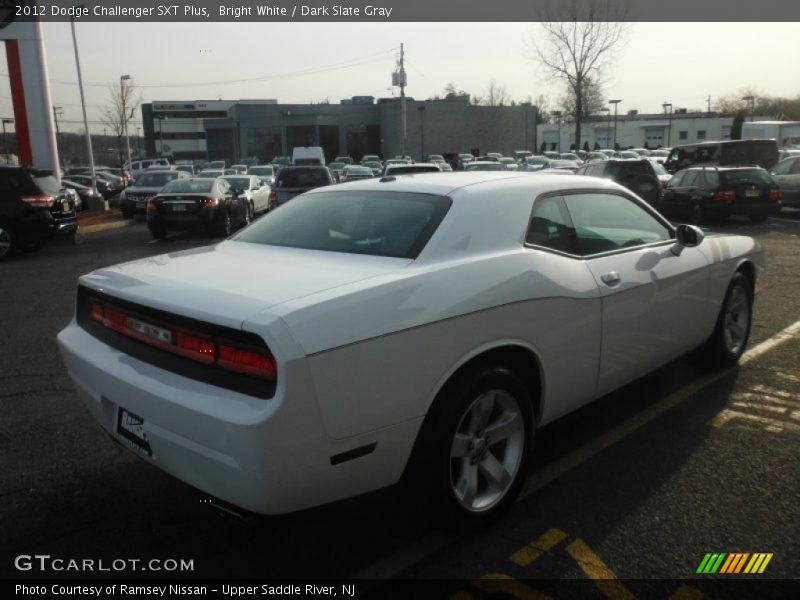 Bright White / Dark Slate Gray 2012 Dodge Challenger SXT Plus